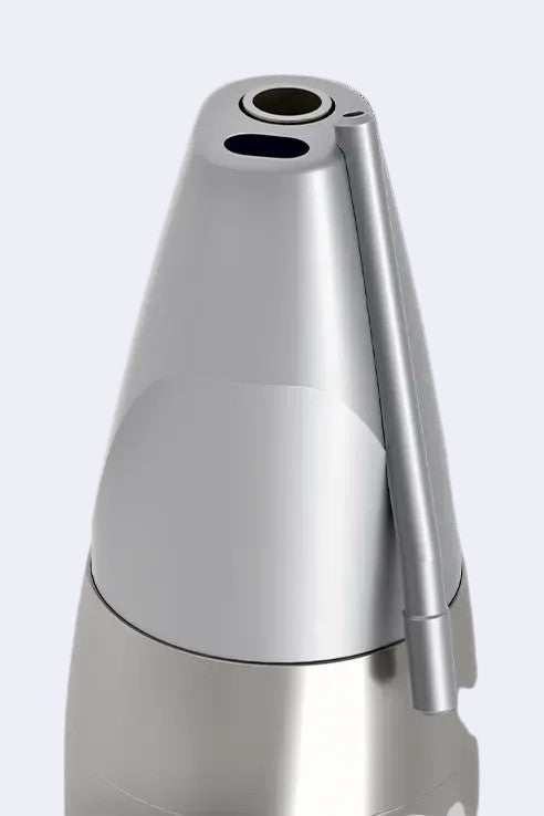 DENTISTOOLBOX surgical handpiece 1:1 with external irrigation and LED, stainless steel, for oral surgery and implantology.
