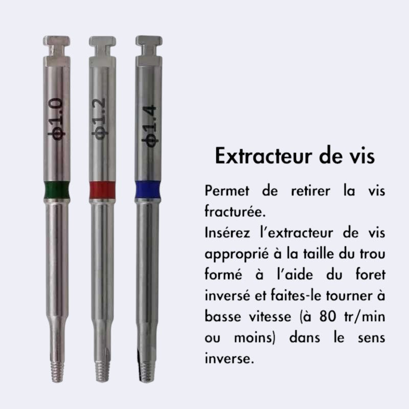 Kit extraction de vis cassée