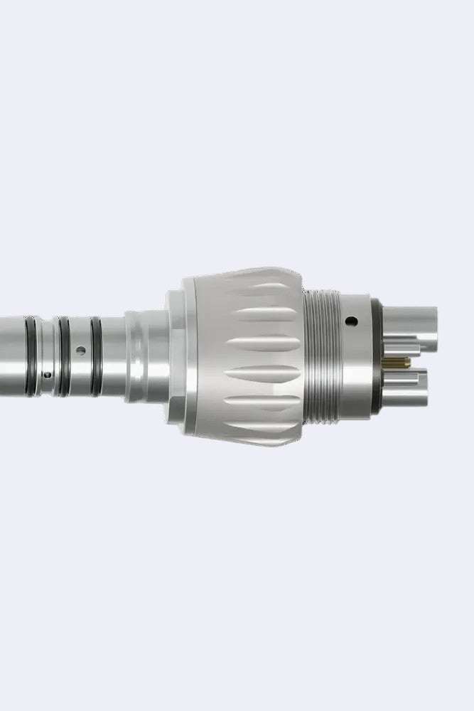 DENTISTOOLBOX silver turbine connector with integrated LED generator and quick connect system