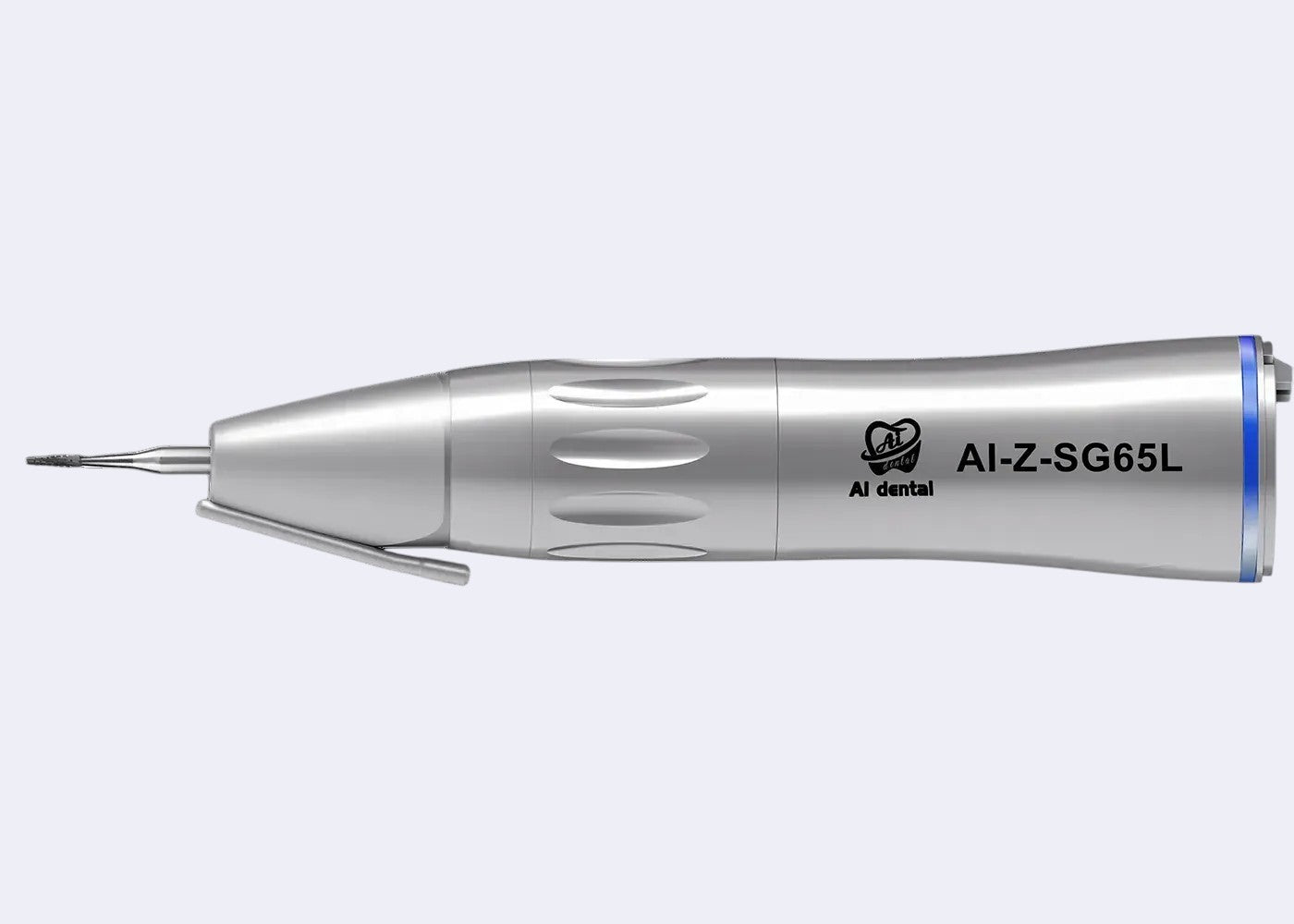 DENTISTOOLBOX surgical handpiece 1:1 with external irrigation and LED, made of stainless steel for precision dental surgery.