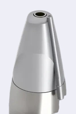 DENTISTOOLBOX silver surgical handpiece with external irrigation, 1:1 ratio, for precise dental surgery and implantology.