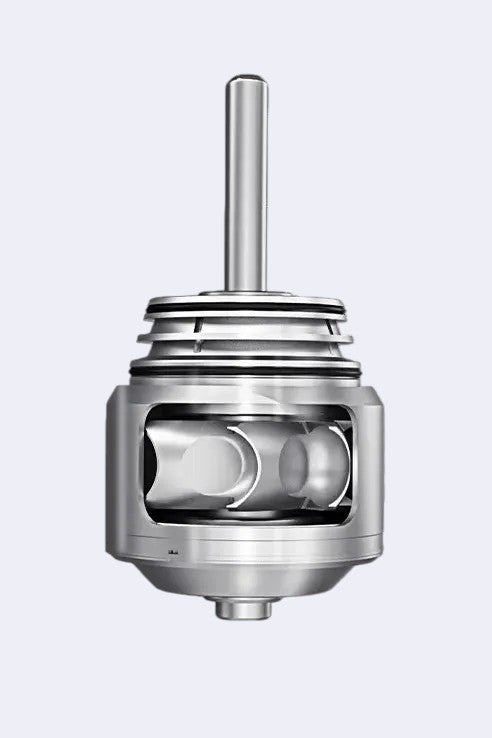 DENTISTOOLBOX universal turbine rotor, metal, for dental handpiece repair. Features internal ball bearings.